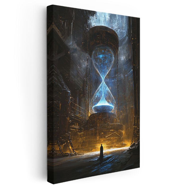 Zamanın Kalesi - Kozmik Kum Saatinin Gizemi Kanvas Tablo