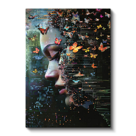 Zihin Kelebekleri - Parçalanan Bilinçten Doğan Özgürlük Kanvas Tablo