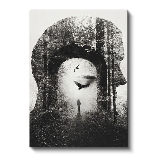 Zihin Kapısı - Bilinçaltının Derinliklerinde Yolculuk Kanvas Tablo