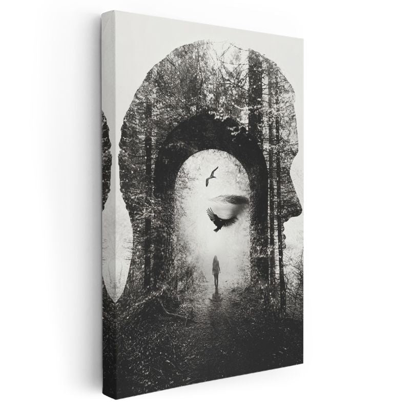 Zihin Kapısı - Bilinçaltının Derinliklerinde Yolculuk Kanvas Tablo