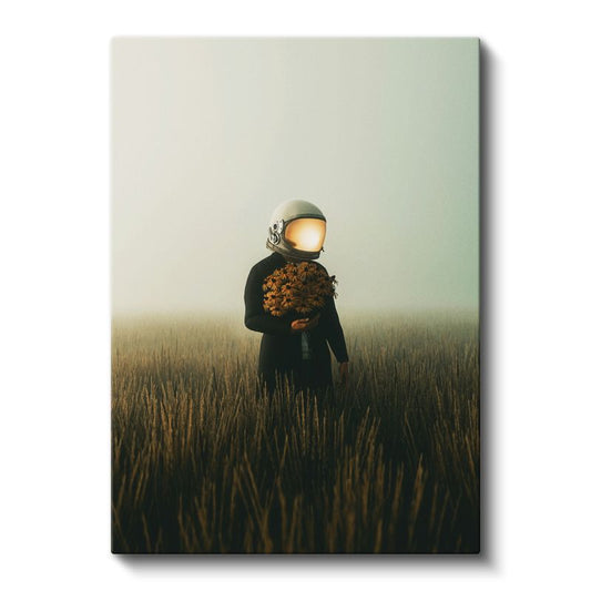 Kozmik Hasat - Buğday Denizindeki Kaşif Kanvas Tablo