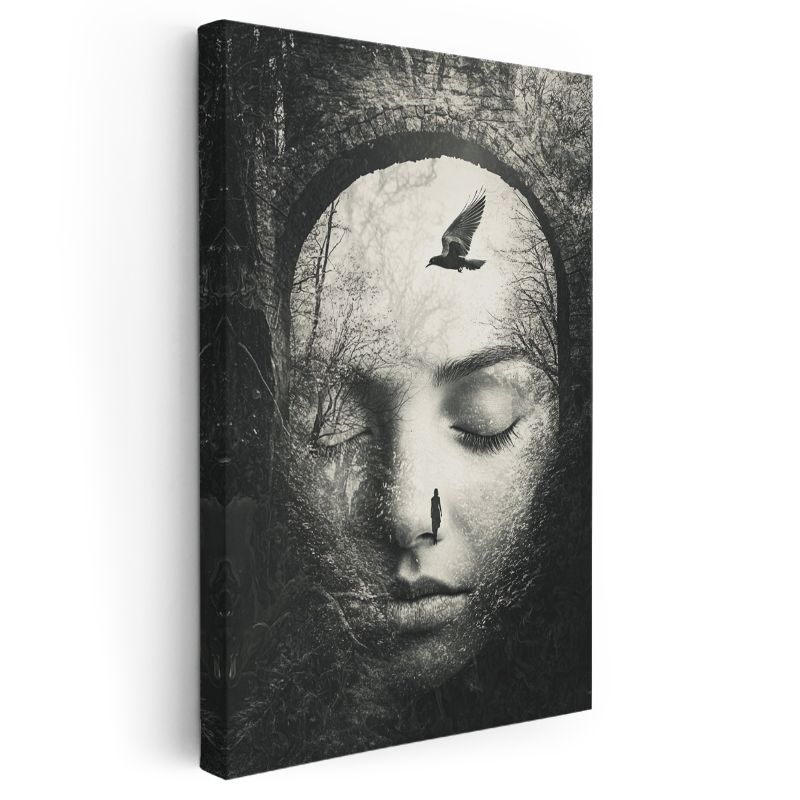 Zihin Kapısı - Bilinçaltının Derinliklerinde Yürüyüş Kanvas Tablo