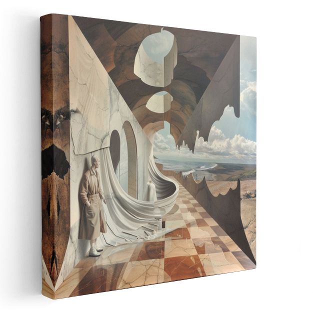 Boyutların Kapısı - Kırılan Gerçeklik Düzlemi Kanvas Tablo