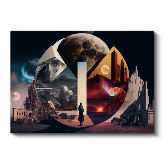 Boyutlar Arası Geçit - Kozmik Yolculuk Kanvas Tablo