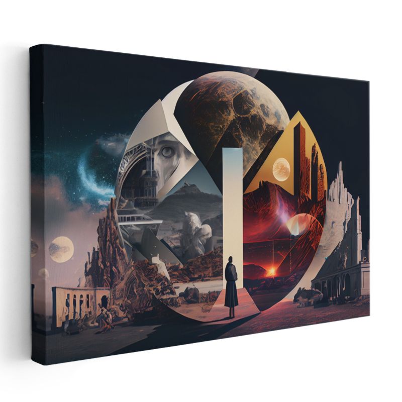 Boyutlar Arası Geçit - Kozmik Yolculuk Kanvas Tablo