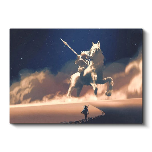 Bulut Süvari - Çöl Yolcusunun Düşü Kanvas Tablo