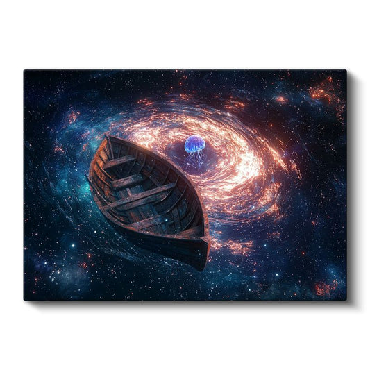 Kozmik Tekne - Yıldızlar Arasında Yolculuk Kanvas Tablo