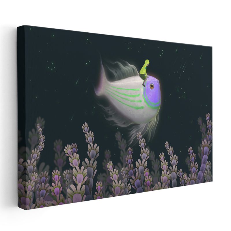 Derin Yolculuk - Okyanus Bekçisiyle Gelen Aydınlanma Kanvas Tablo