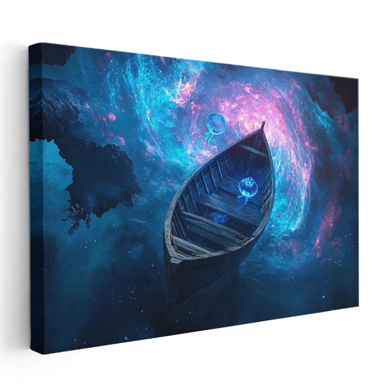 Yıldız Gemisi - Evrenin Derinliklerinde Yolculuk Kanvas Tablo