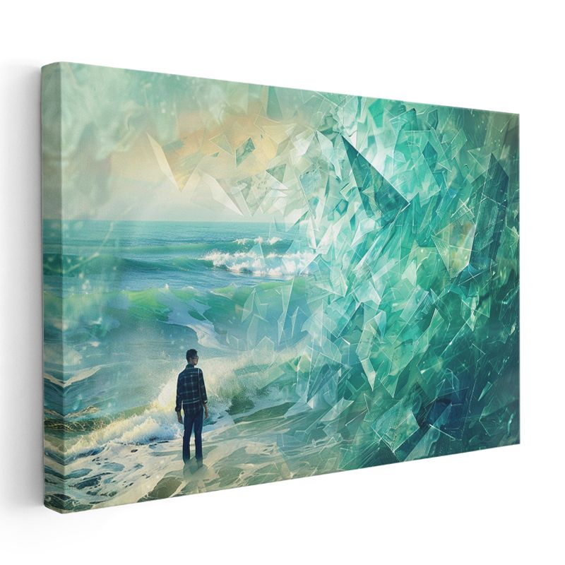 Kristal Deniz - Boyutlar Arası Geçiş Kanvas Tablo