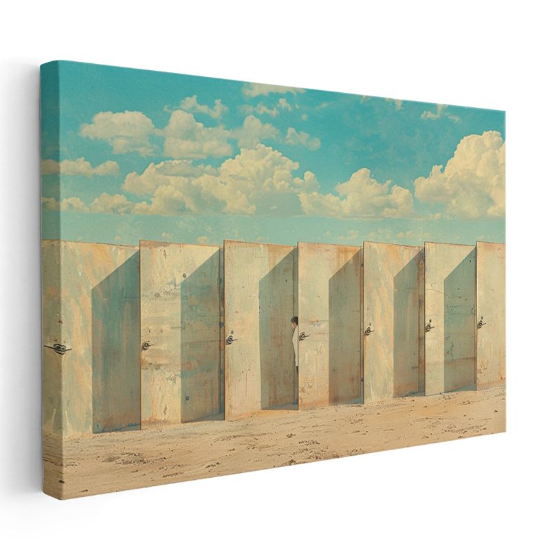 Sonsuzluk Kapıları - Çölde Sıralanan Gizemli Geçitler Kanvas Tablo