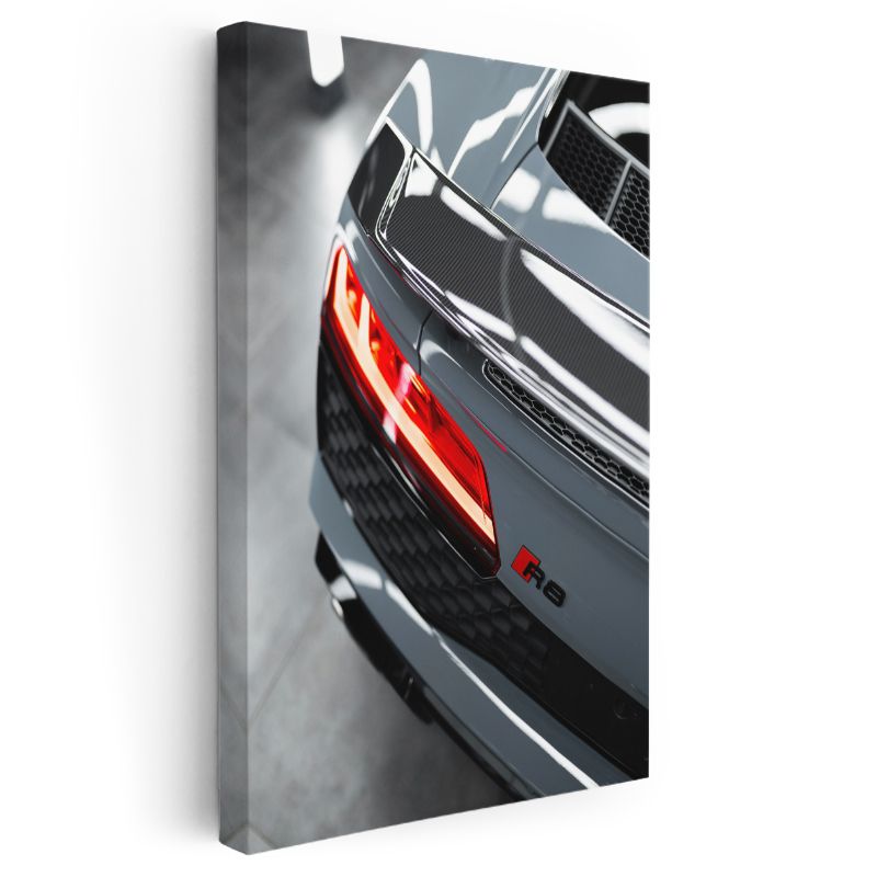 Audi R8 - Lüks Spor Otomobil Detayı Kanvas Tablo