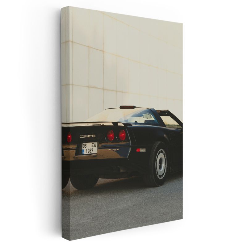 Chevrolet Corvette C4 - Amerikan Spor Otomobil Klasiği Kanvas Tablo