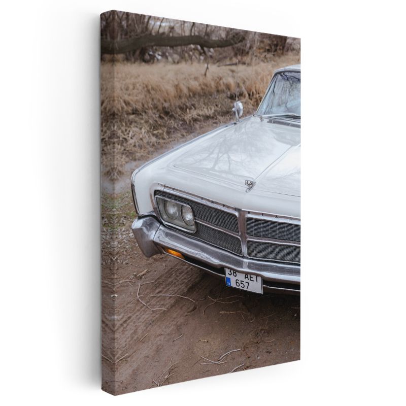 Chrysler Imperial - Klasik Amerikan Otomobili Ön Görünüm Kanvas Tablo
