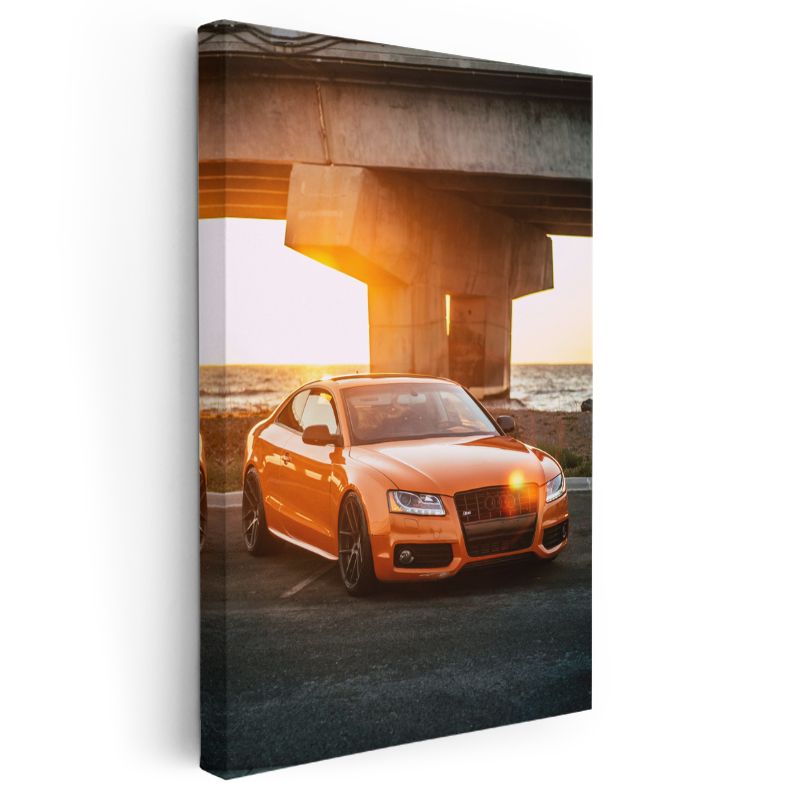 Audi S5 - Gün Batımında Lüks Coupe Kanvas Tablo