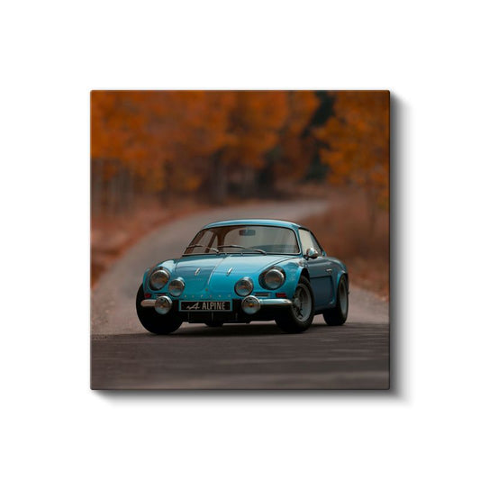 Alpine A110 - Mavi Fransız Spor Otomobil Kanvas Tablo