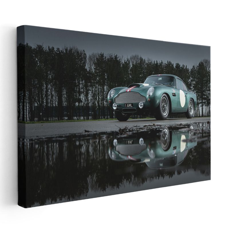 Aston Martin DB4 GT - Klasik Yarış Otomobili Kanvas Tablo