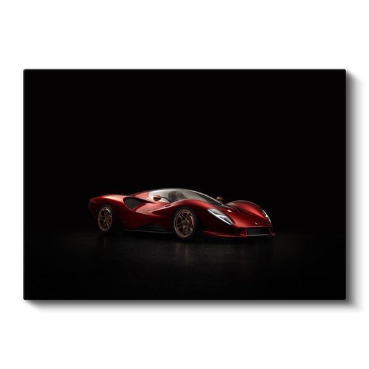 De Tomaso P72 - Kırmızı İtalyan Süper Otomobil Kanvas Tablo