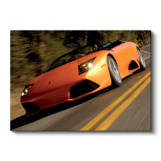 Lamborghini Murcielago Roadster - Turuncu Hız Makinesi Kanvas Tablo