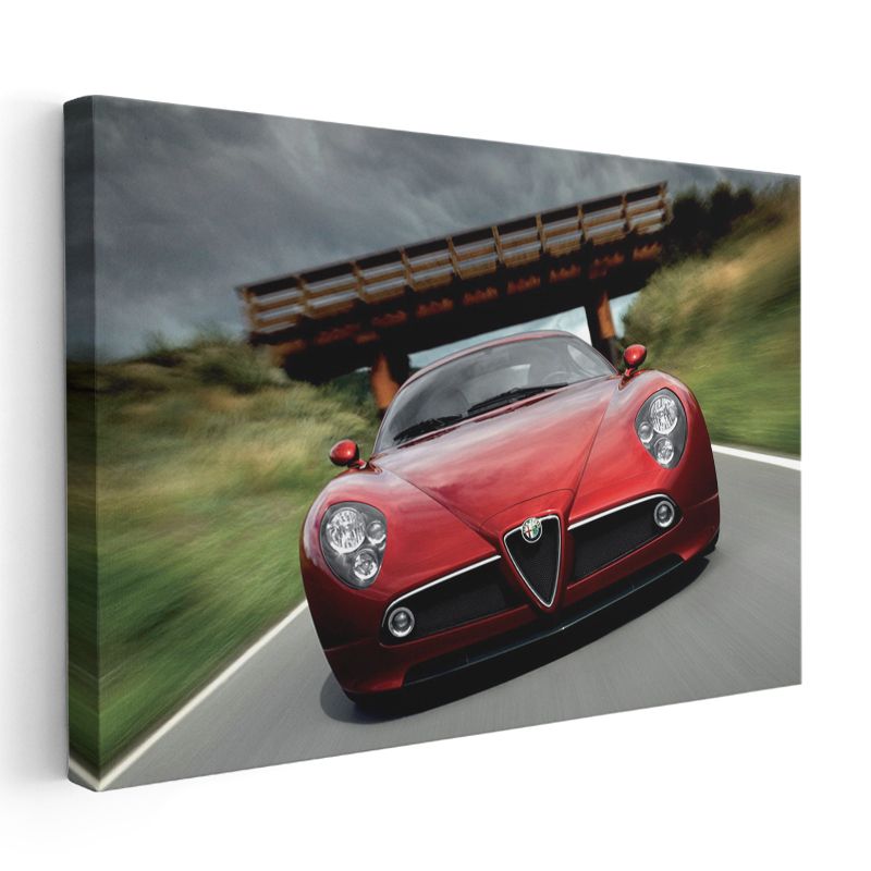 Alfa Romeo 8C Competizione - İtalyan Tasarım Harikası Kanvas Tablo
