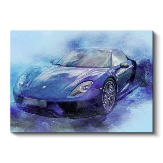 Porsche 918 Spyder - Sanatsal Süper Otomobil Kanvas Tablo