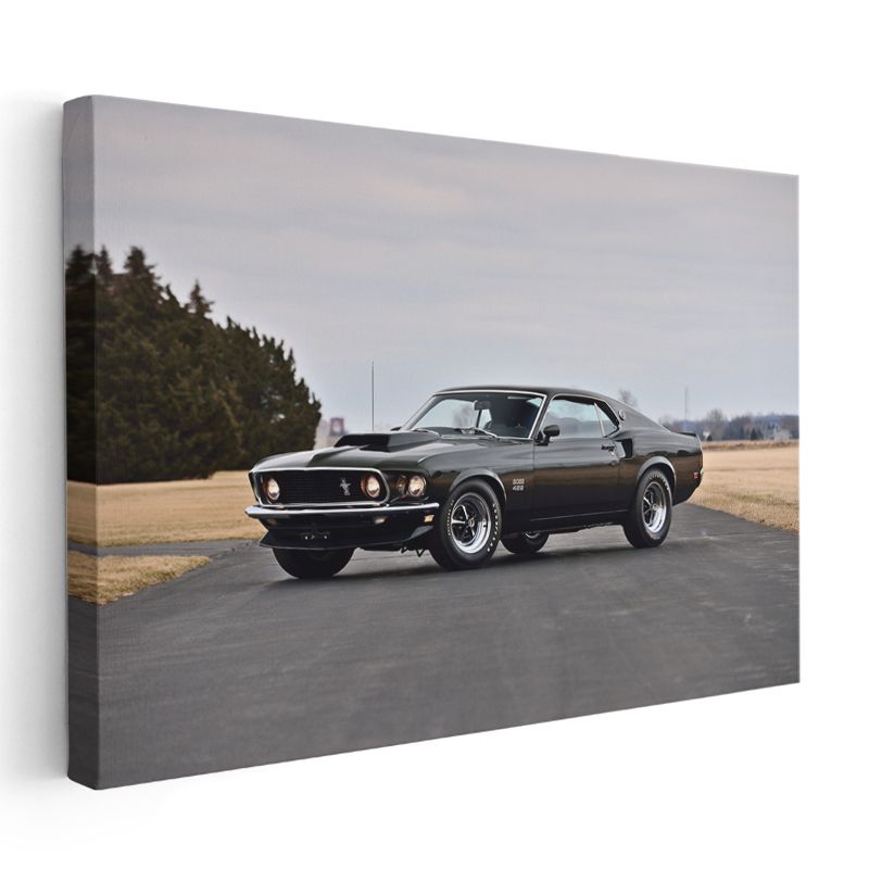 Ford Mustang Boss 429 - Amerikan Klasik Muscle Car Kanvas Tablo