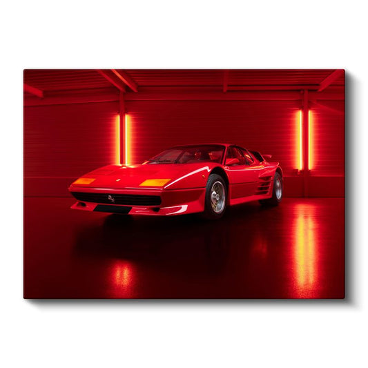 Ferrari Testarossa - İtalyan Klasik Süper Otomobil Kanvas Tablo