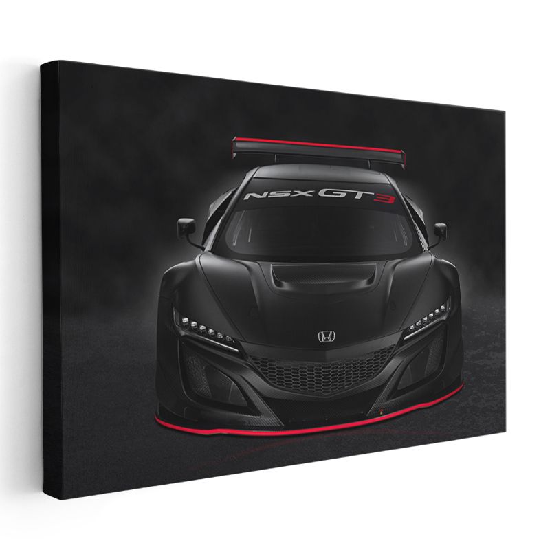 Honda NSX GT3 - Yarış Pistlerinin Siyah İncisi Kanvas Tablo