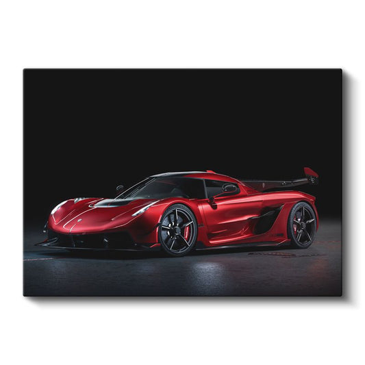 Koenigsegg Jesko - Kırmızı Hipercar Efsanesi Kanvas Tablo