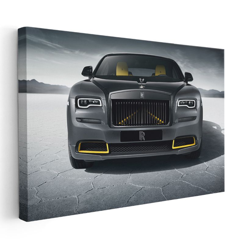 Rolls-Royce Wraith - Tuz Gölü Manzaralı Lüks Sedan Kanvas Tablo