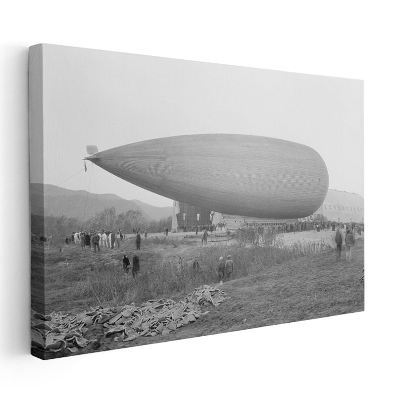 Zeplin - Tarihi Hava Gemisi Kanvas Tablo