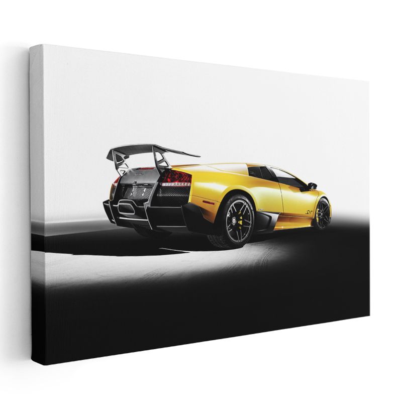 Lamborghini Murcielago SV - Arka Görünüm Spor Otomobil Kanvas Tablo