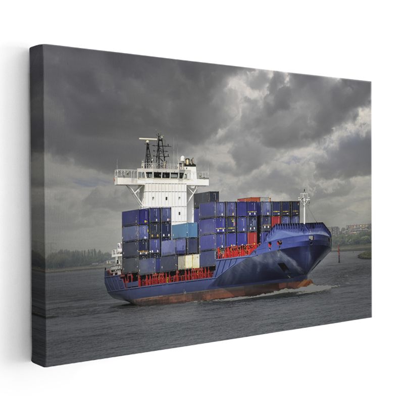 Konteyner Gemisi - Okyanus Taşımacılığının Güçlü Temsilcisi Kanvas Tablo