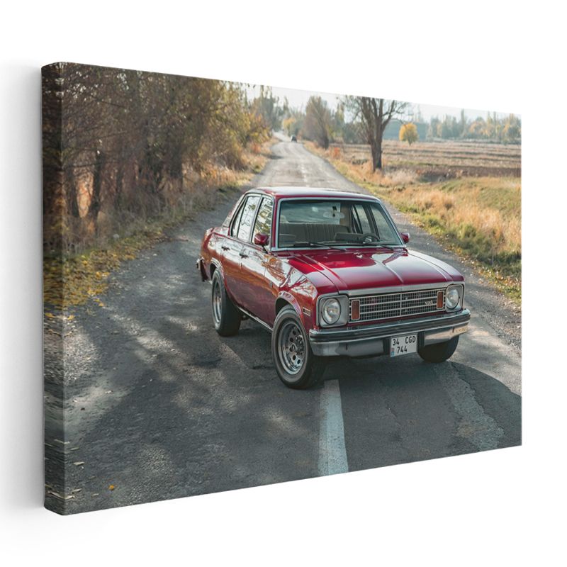 Chevrolet Nova - Klasik Amerikan Sedan Kanvas Tablo