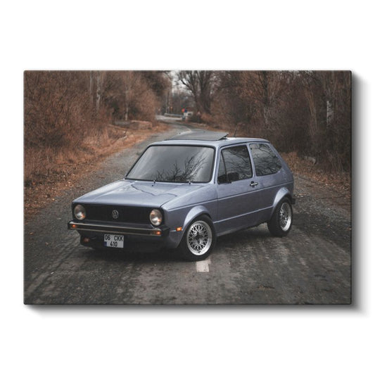 Volkswagen Golf MK1 - Efsanevi Hatchback Kanvas Tablo