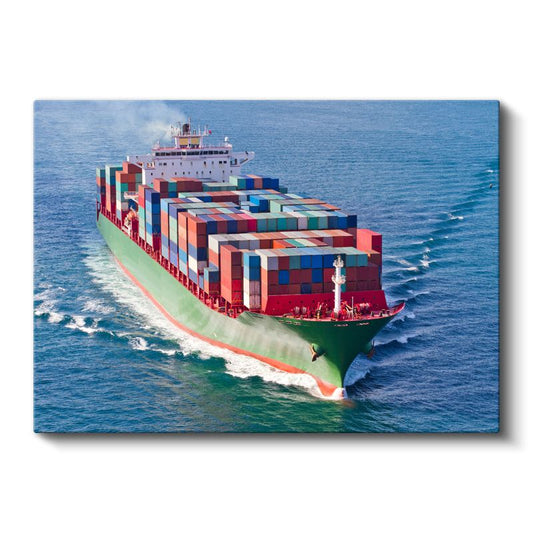 Konteyner Gemisi - Okyanus Üzerinde Yük Taşımacılığı Kanvas Tablo