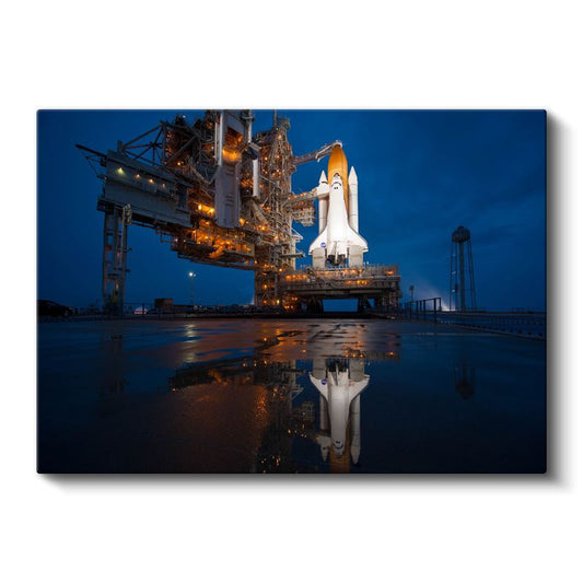 Uzay Mekiği - Fırlatma Rampasında Hazır Kanvas Tablo