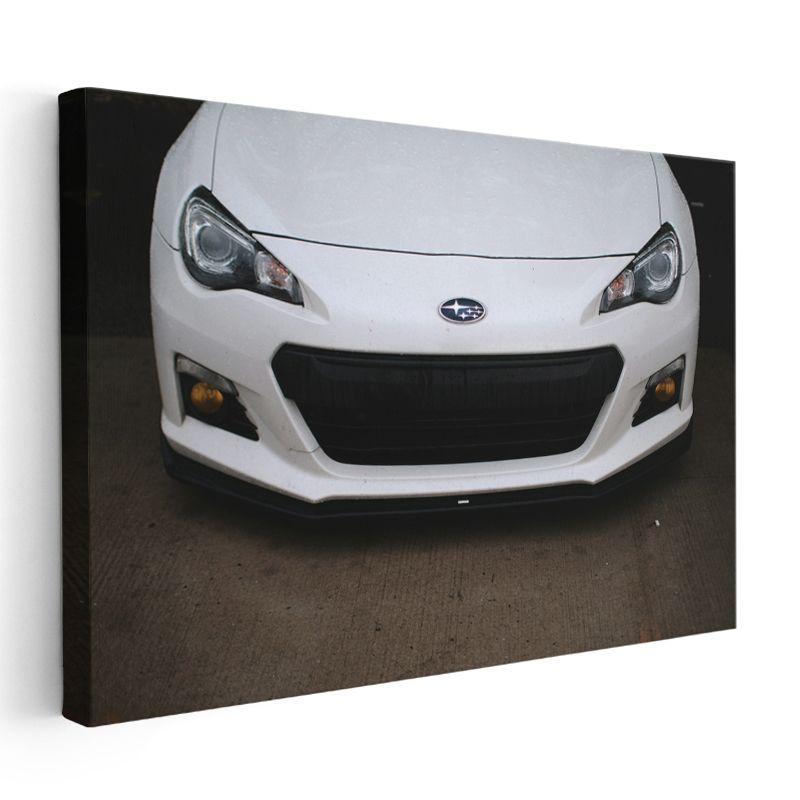 Subaru BRZ Ön Görünüm - Sportif Japon Coupe Kanvas Tablo