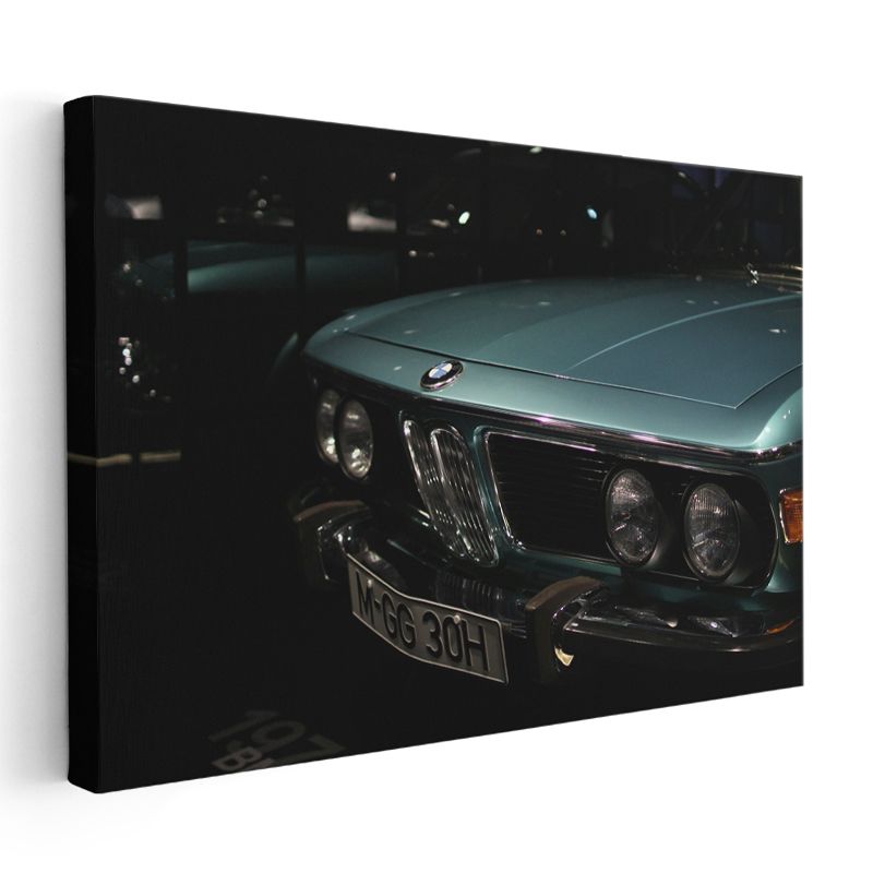 BMW E9 Ön Görünüm - Klasik Alman Coupe'sinin Zarafeti Kanvas Tablo