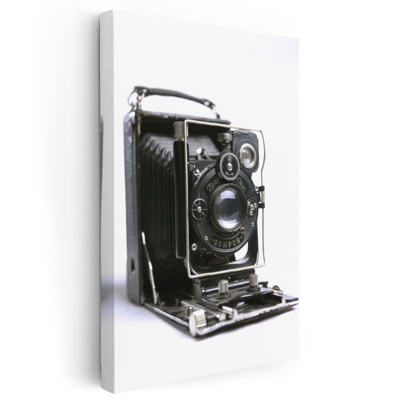 Körüklü Fotoğraf Makinesi - Antika Zeiss Objektifli Kanvas Tablo