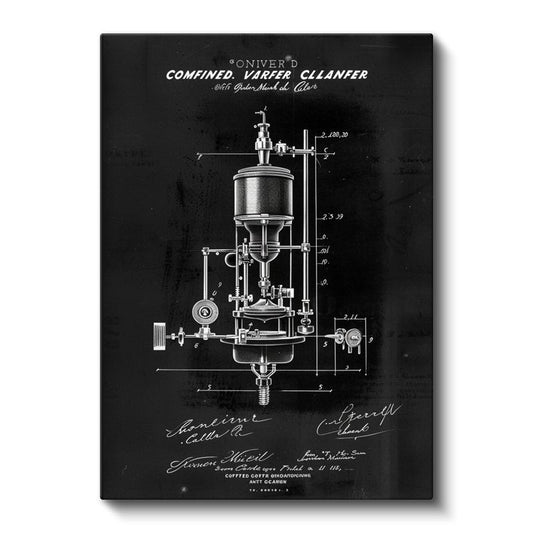 Kahve Makinesi - Vintage İçecek Hazırlayıcı Kanvas Tablo