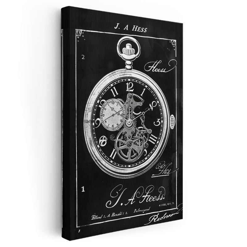 Cep Saati - Mekanik Zaman Ölçer Kanvas Tablo
