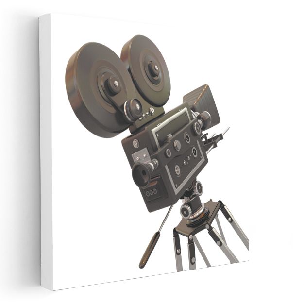 Film Kamerası - Klasik Sinema Ekipmanı Kanvas Tablo
