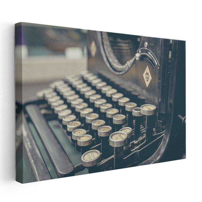 Antika Daktilo - Nostaljik Yazı Makinesi Kanvas Tablo