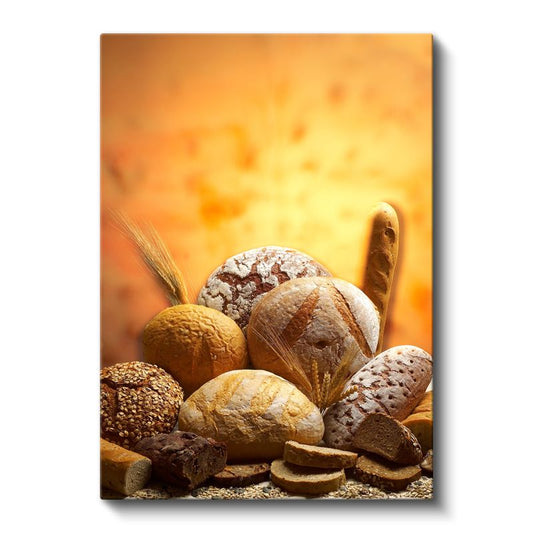 Taze Ekmekler - Geleneksel Fırın Lezzetleri Kanvas Tablo
