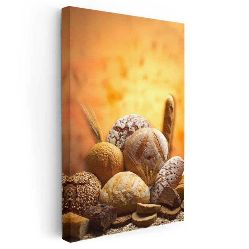 Taze Ekmekler - Geleneksel Fırın Lezzetleri Kanvas Tablo