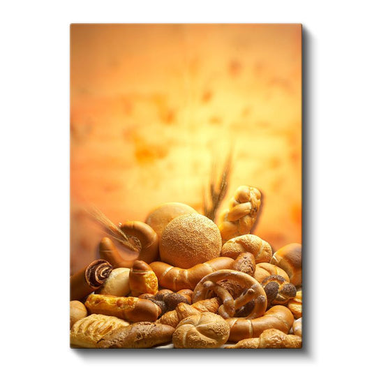 Fırın Ürünleri - Çeşitli Hamur İşleri Kanvas Tablo