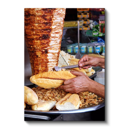 Döner Kebap - Geleneksel Et Lezzeti Kanvas Tablo