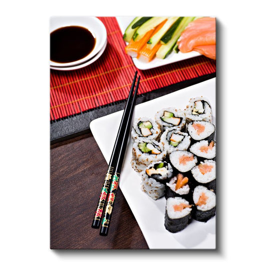 Sushi Tabağı - Japon Mutfağının İnceliği Kanvas Tablo
