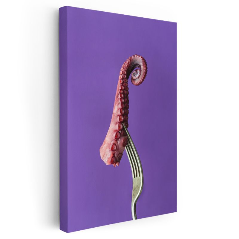 Ahtapot Tentakelesi - Denizin Egzotik Lezzeti Kanvas Tablo